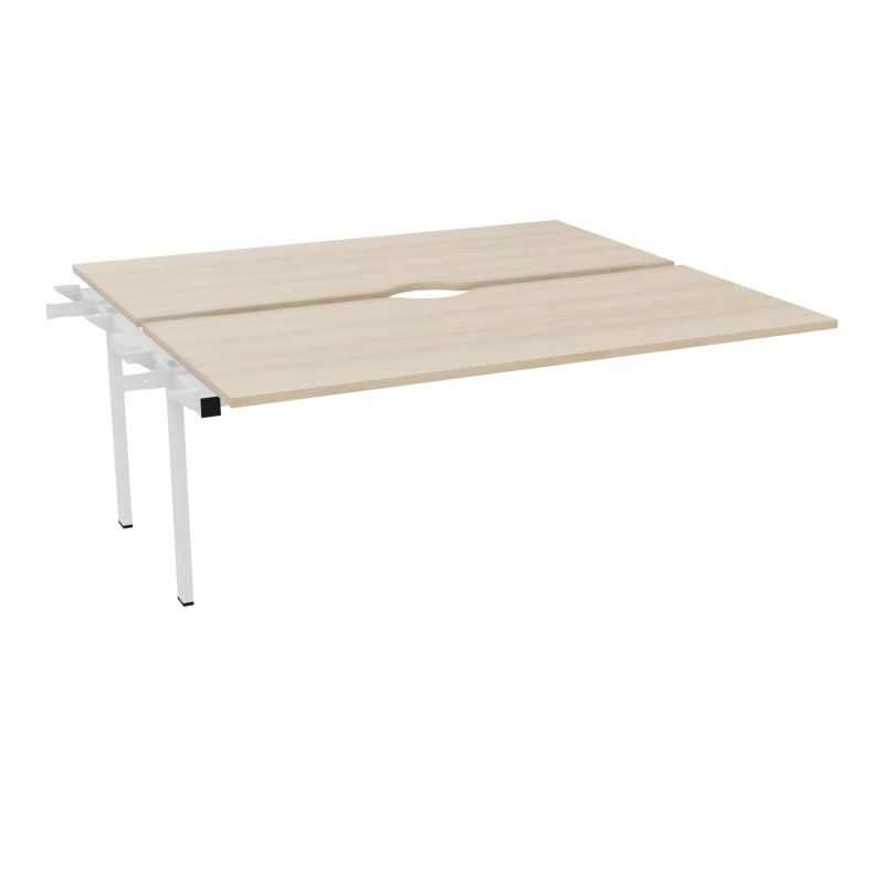 CONECT BUR BENCH L180XP165CMSUIVANT-2 PLAT ECHANCRURE 25MM RZ-PIET FX INTERM SO
