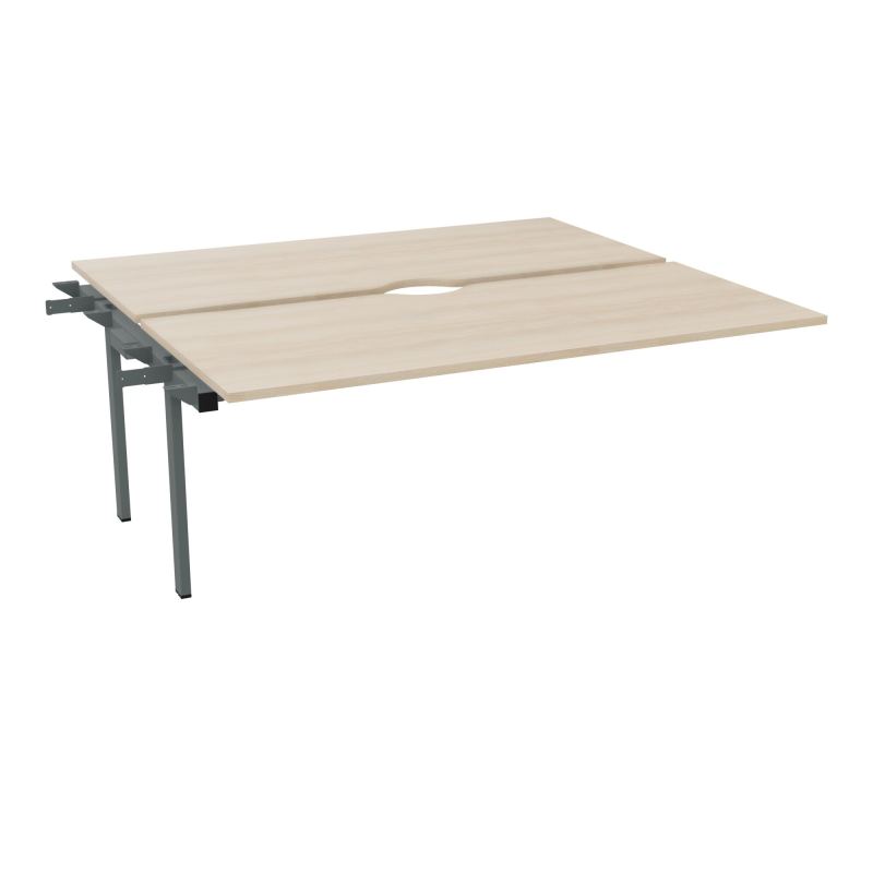 CONECT BUR BENCH L180XP165CMSUIVANT-2 PLAT ECHANCRURE 25MM RZ-PIET FX INTERM SU