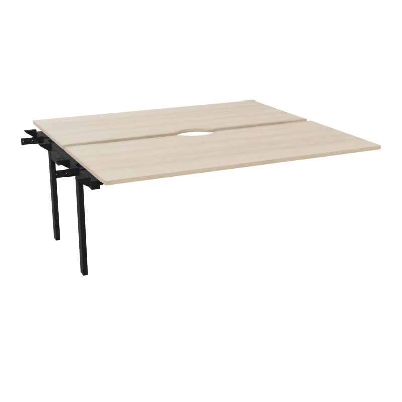 CONECT BUR BENCH L180XP165CMSUIVANT-2 PLAT ECHANCRURE 25MM RZ-PIET FX INTERM ZP