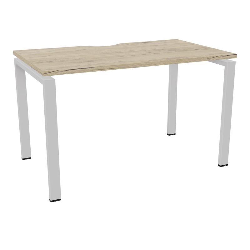 CONECT BUR RECT +ECHANCRURE L120XP70CM DECOR R3 PIEDS ARCHE FXS FIN SD