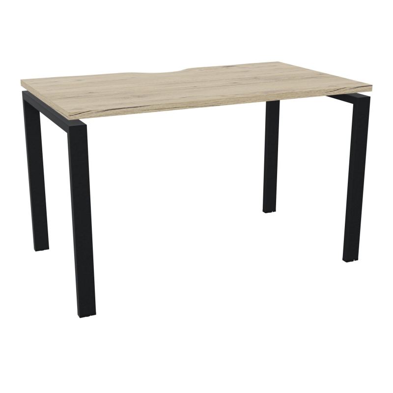 CONECT BUR RECT +ECHANCRURE L120XP70CM DECOR R3 PIEDS ARCHE FXS FIN ZP