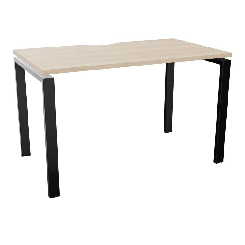 CONECT BUR RECT +ECHANCRURE L120XP70CM DECOR RZ PIEDS ARCHE FXS FIN SG