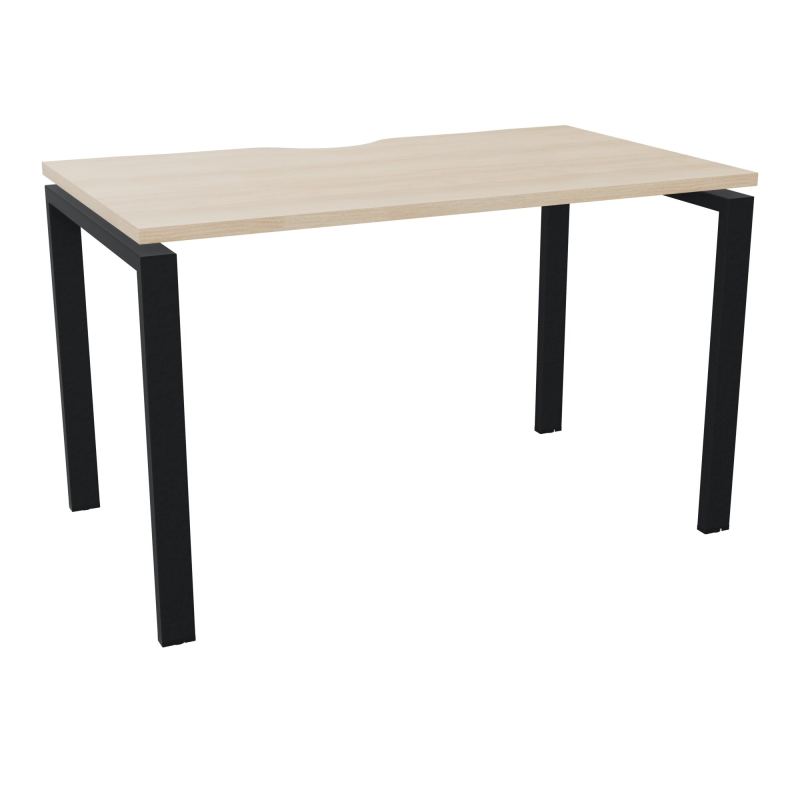 CONECT BUR RECT +ECHANCRURE L120XP70CM DECOR RZ PIEDS ARCHE FXS FIN ZP