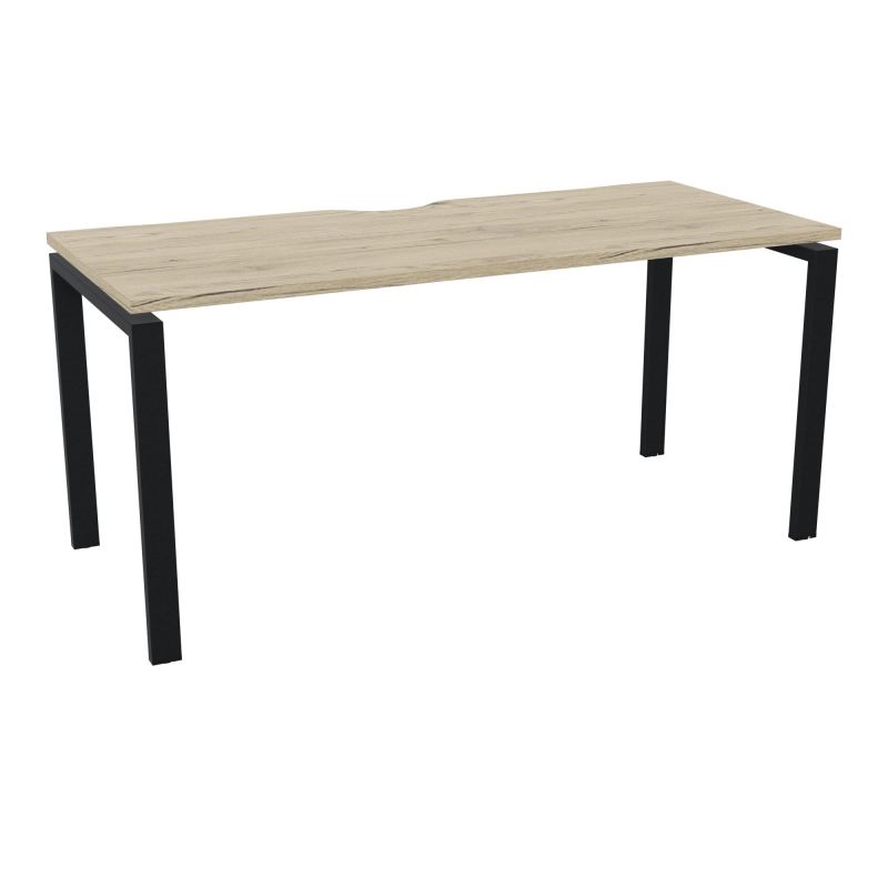 CONECT BUR RECT +ECHANCRURE L160XP70CM DECOR R3 PIEDS ARCHE FXS FIN ZP