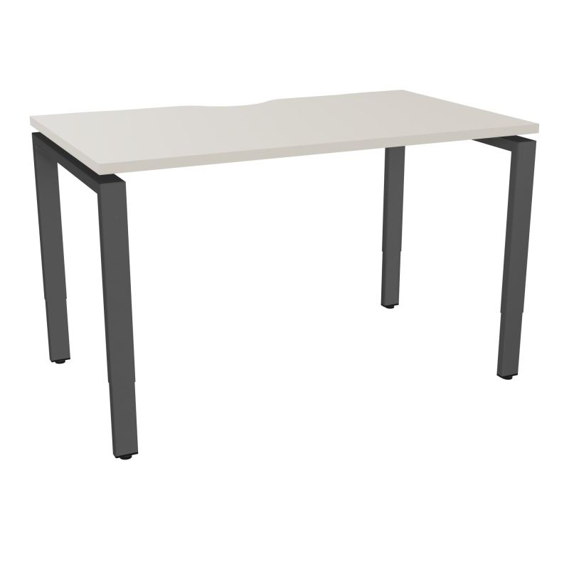 BUR RECT CONECT ECHANCRURE L120XP70CM PIEDS ARCHE RH FIN N5 SC