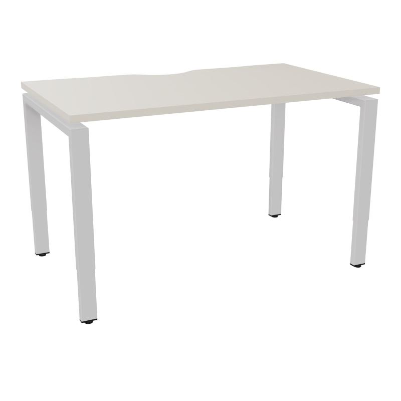 BUR RECT CONECT ECHANCRURE L120XP70CM PIEDS ARCHE RH FIN N5 SD