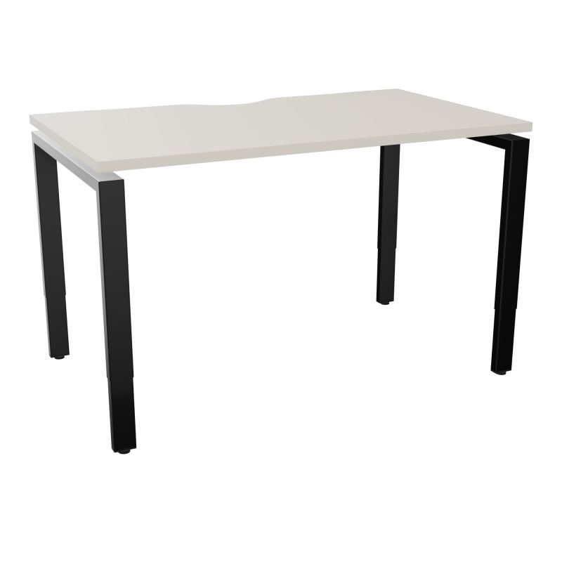 BUR RECT CONECT ECHANCRURE L120XP70CM PIEDS ARCHE RH FIN N5 SG