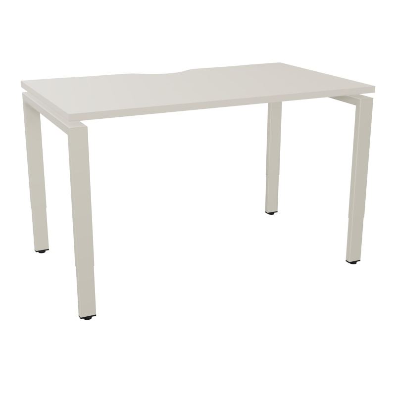 BUR RECT CONECT ECHANCRURE L120XP70CM PIEDS ARCHE RH FIN N5 ZC