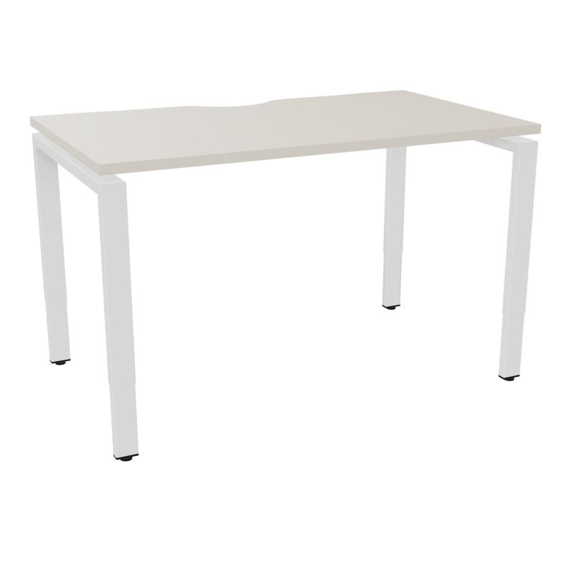 BUR RECT CONECT ECHANCRURE L120XP70CM PIEDS ARCHE RH FIN N5 ZO