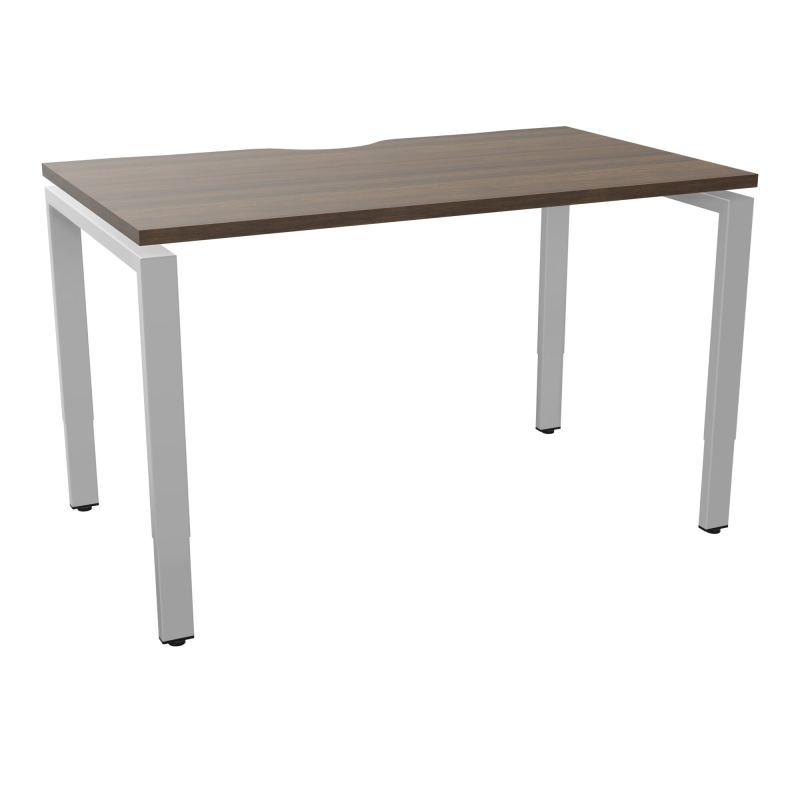 BUR RECT CONECT ECHANCRURE L120XP70CM PIEDS ARCHE RH FIN N6 SA