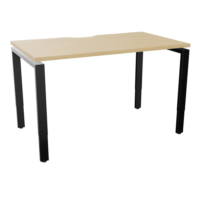 BUR RECT CONECT ECHANCRURE L120XP70CM PIEDS ARCHE RH FIN    R1 SG