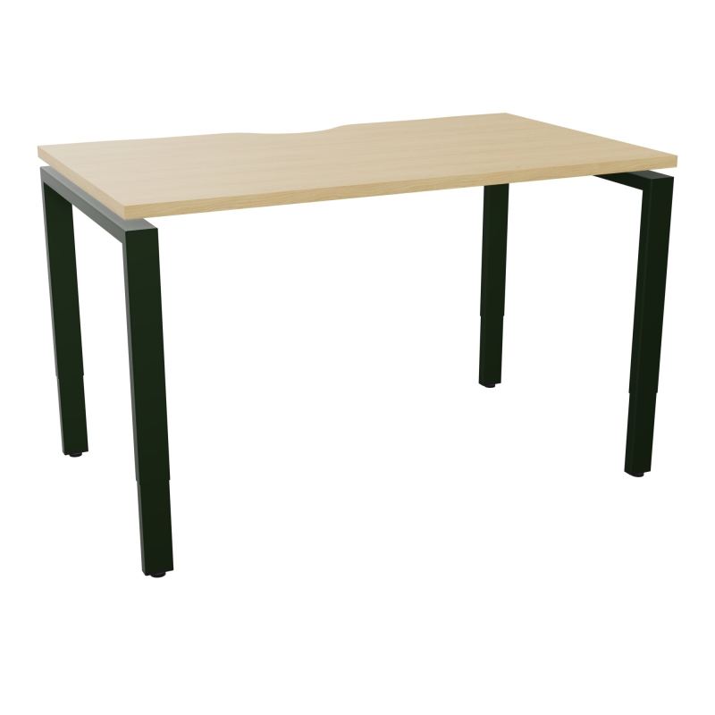 BUR RECT CONECT ECHANCRURE L120XP70CM PIEDS ARCHE RH FIN    R1 ST