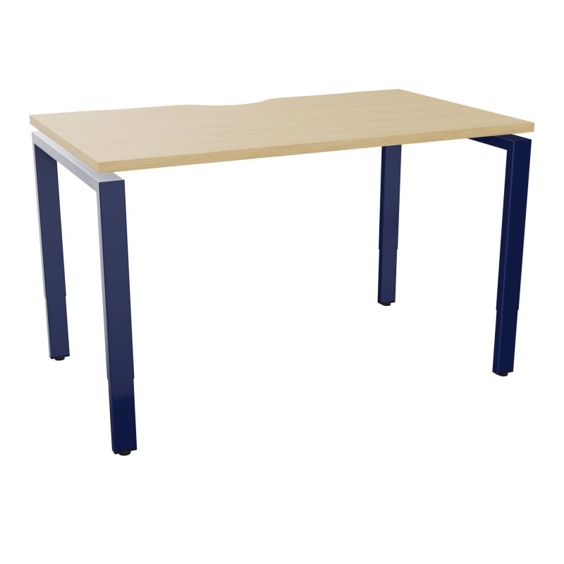 BUR RECT CONECT ECHANCRURE L120XP70CM PIEDS ARCHE RH FIN    R1 X4