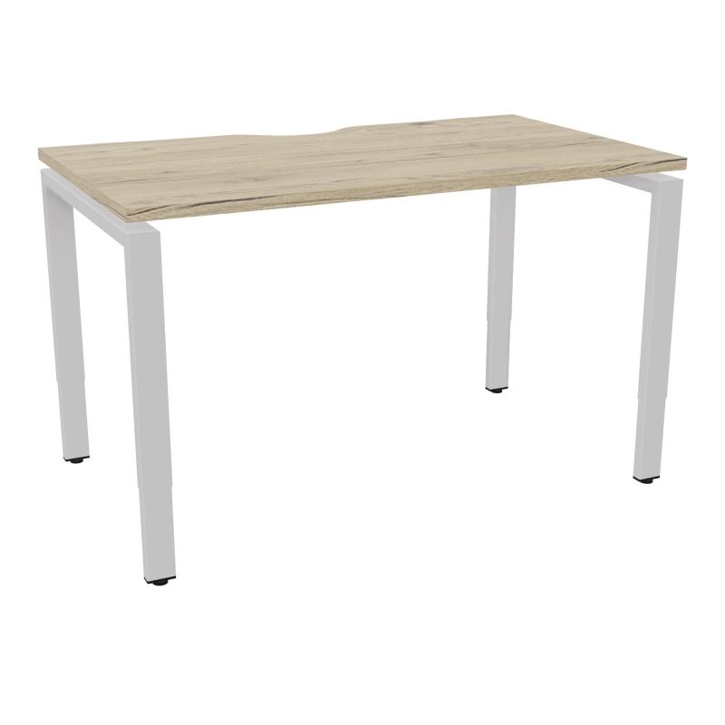 CONECT BUR RECT +ECHANCRURE L120XP70CM DECOR R3 PIEDS ARCHE RH FIN SD