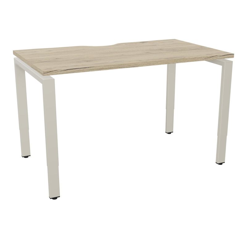 BUR RECT CONECT ECHANCRURE L120XP70CM PIEDS ARCHE RH FIN R3 ZC