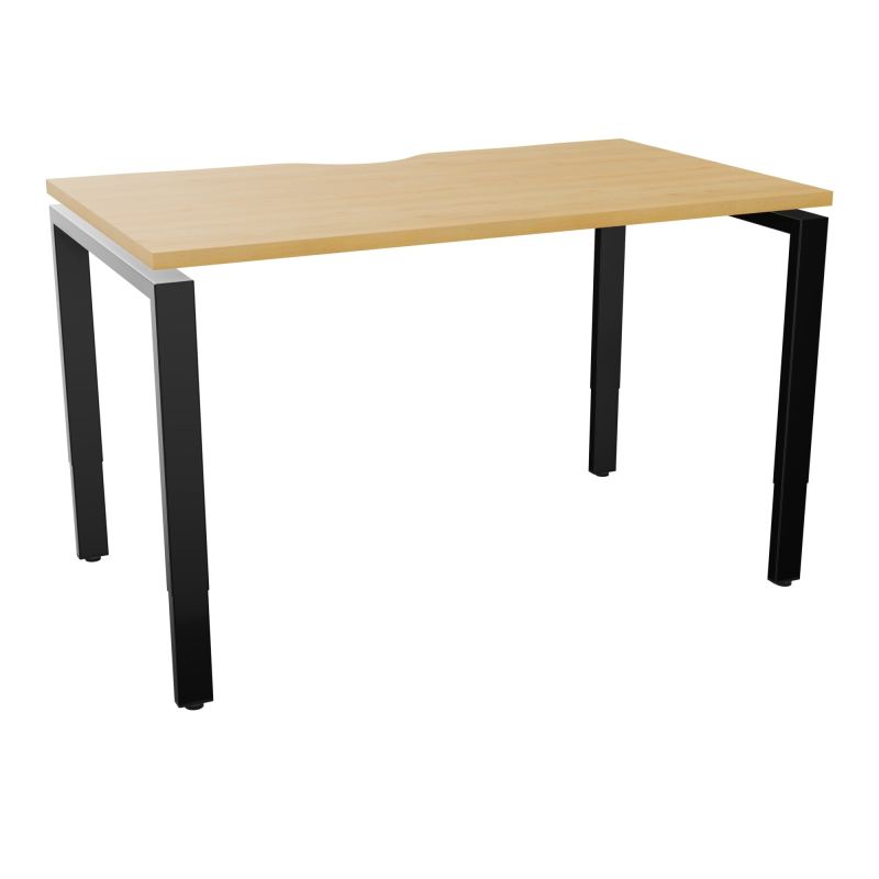 BUR RECT CONECT ECHANCRURE L120XP70CM PIEDS ARCHE RH FIN    R5 SG