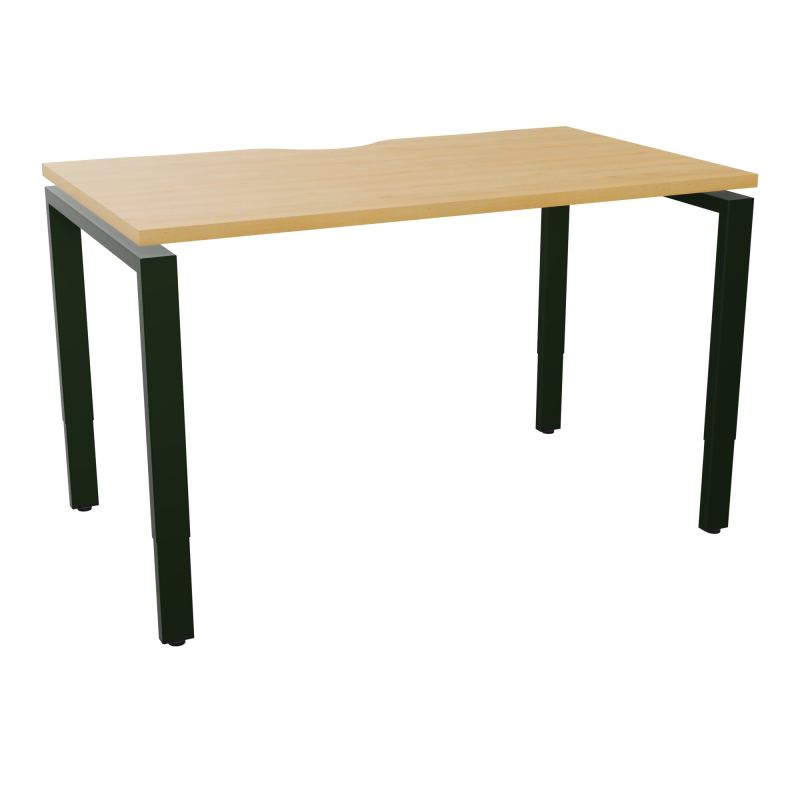 BUR RECT CONECT ECHANCRURE L120XP70CM PIEDS ARCHE RH FIN    R5 ST