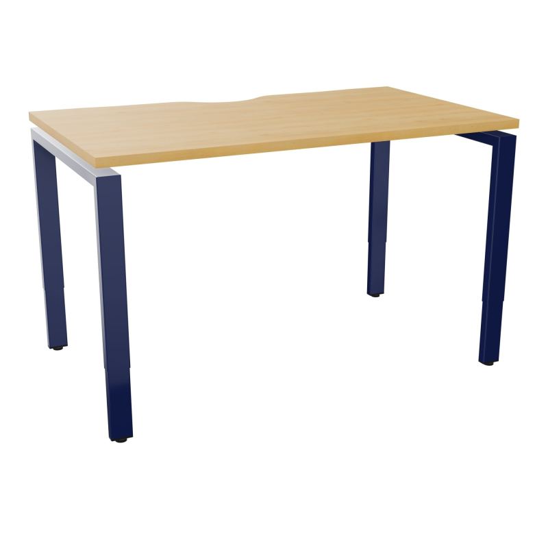 BUR RECT CONECT ECHANCRURE L120XP70CM PIEDS ARCHE RH FIN    R5 X4