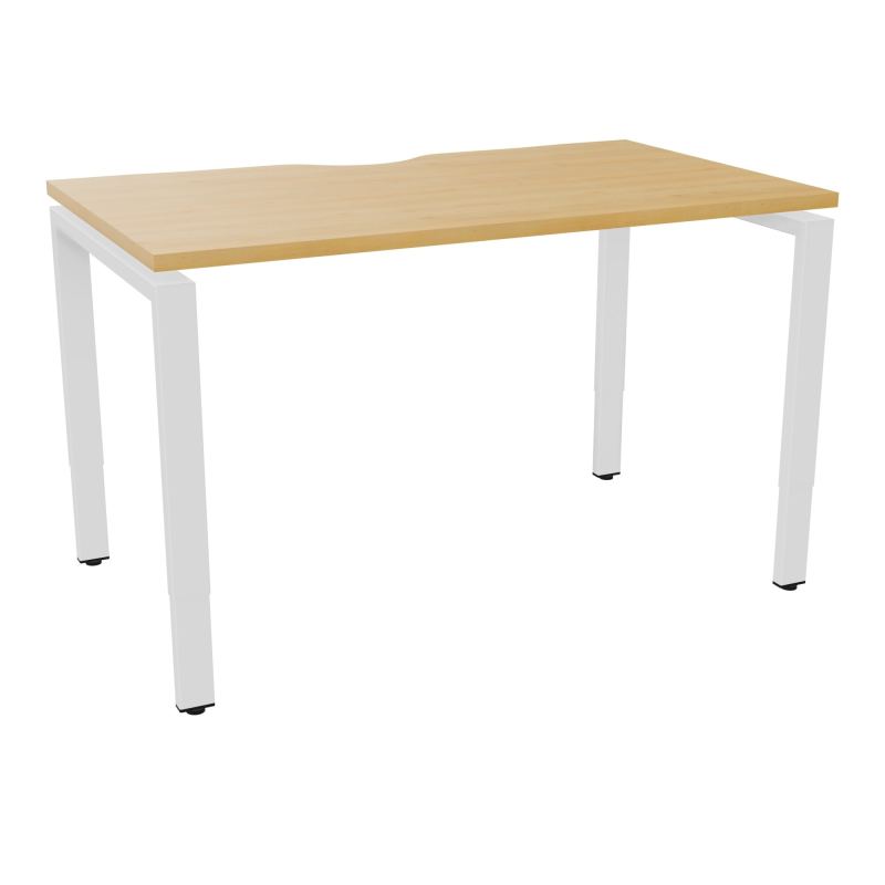 BUR RECT CONECT ECHANCRURE L120XP70CM PIEDS ARCHE RH FIN    R5 ZO