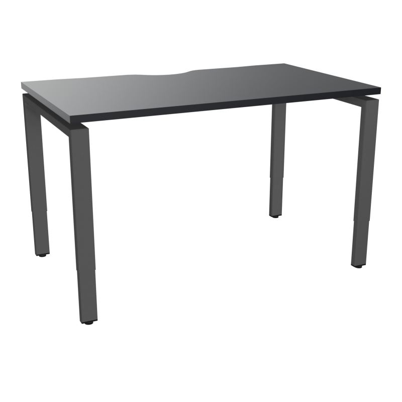 BUR RECT CONECT ECHANCRURE L120XP70CM PIEDS ARCHE RH FIN    R9 SC
