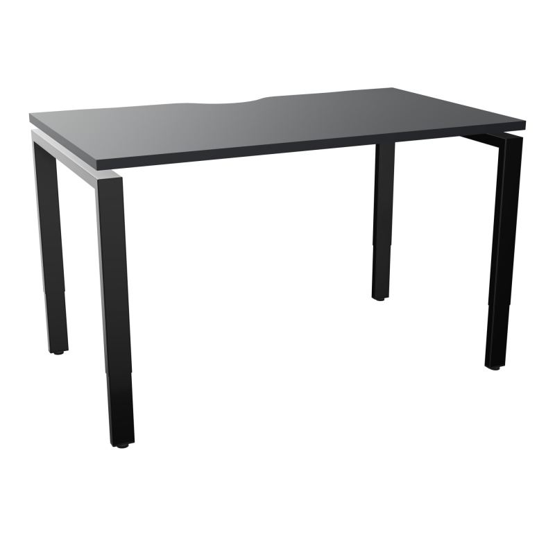 BUR RECT CONECT ECHANCRURE L120XP70CM PIEDS ARCHE RH FIN    R9 SG