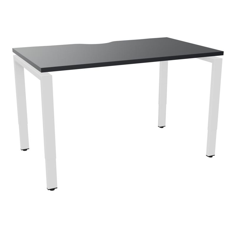 BUR RECT CONECT ECHANCRURE L120XP70CM PIEDS ARCHE RH FIN    R9 SO