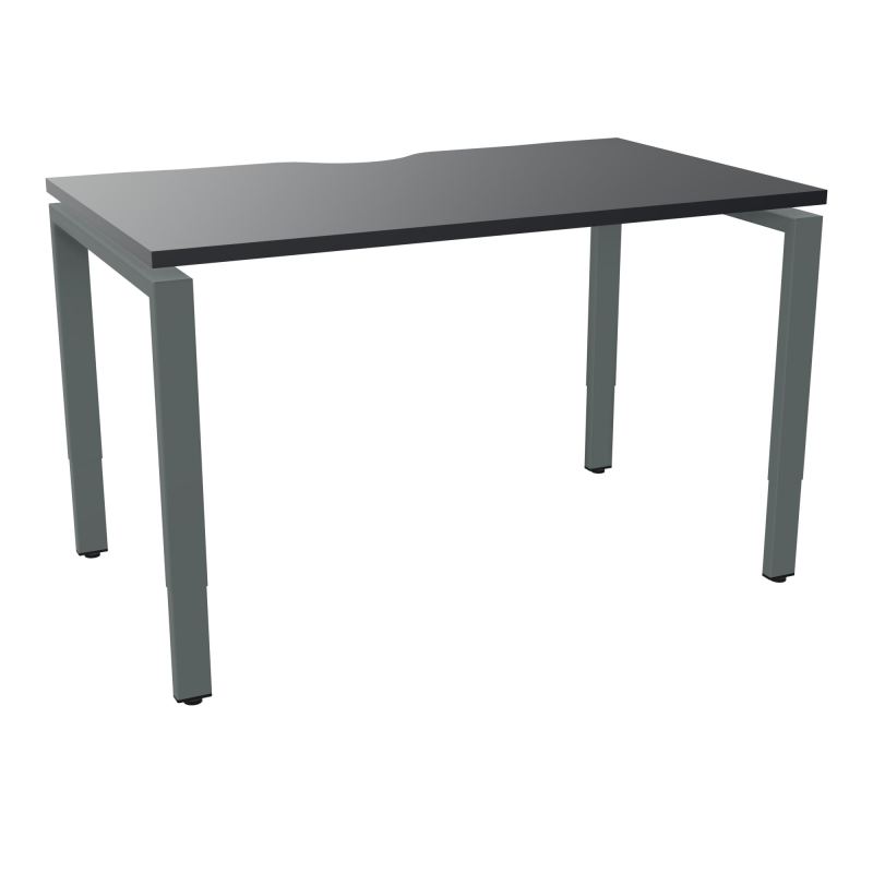 BUR RECT CONECT ECHANCRURE L120XP70CM PIEDS ARCHE RH FIN    R9 SU