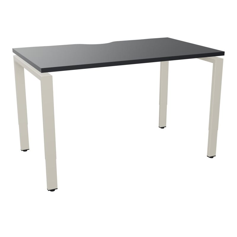 BUR RECT CONECT ECHANCRURE L120XP70CM PIEDS ARCHE RH FIN    R9 ZC