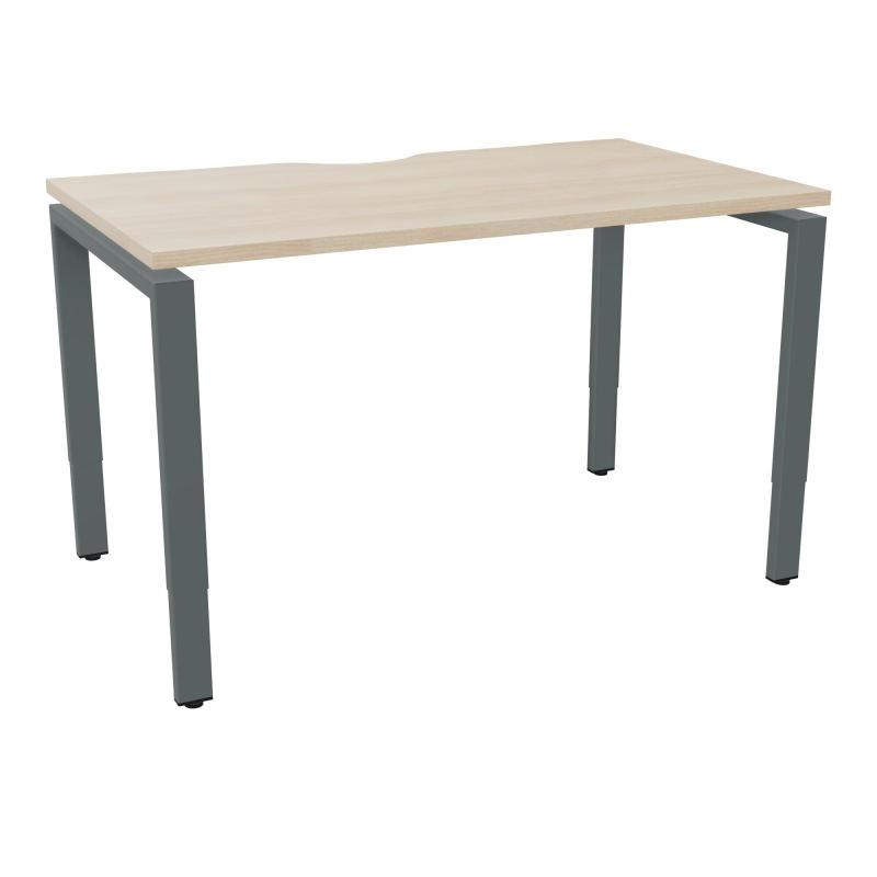 CONECT BUR RECT +ECHANCRURE L120XP70CM DECOR RZ PIEDS ARCHE RH FIN SU