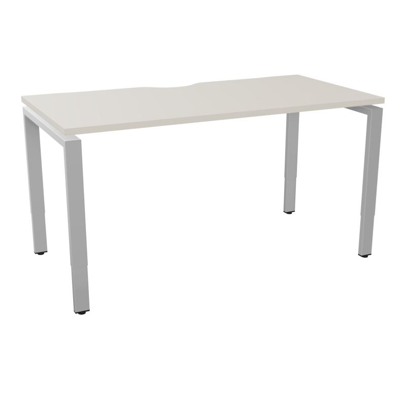 BUR RECT CONECT ECHANCRURE L140XP70CM PIEDS ARCHE RH FIN N5 SA