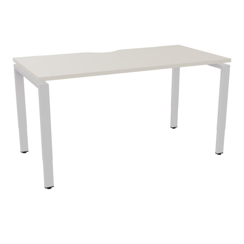 BUR RECT CONECT ECHANCRURE L140XP70CM PIEDS ARCHE RH FIN N5 SD
