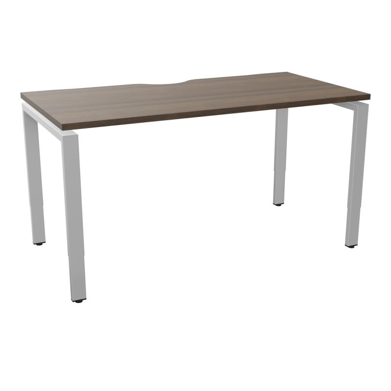 BUR RECT CONECT ECHANCRURE L140XP70CM PIEDS ARCHE RH FIN N6 SA