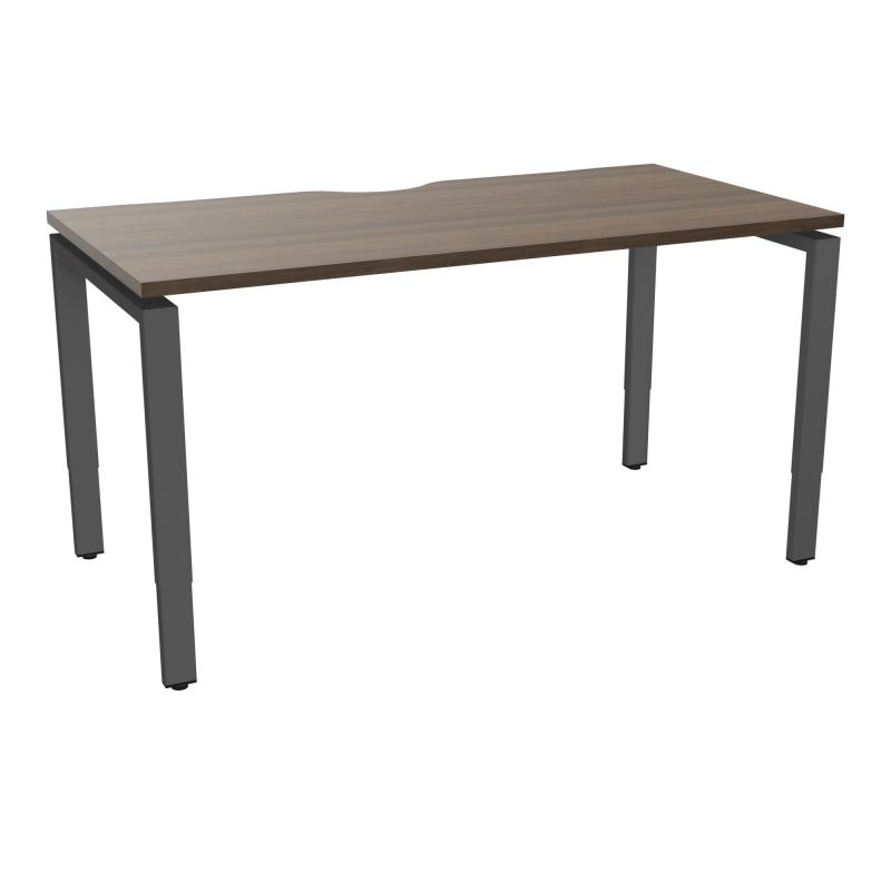 BUR RECT CONECT ECHANCRURE L140XP70CM PIEDS ARCHE RH FIN N6 SC