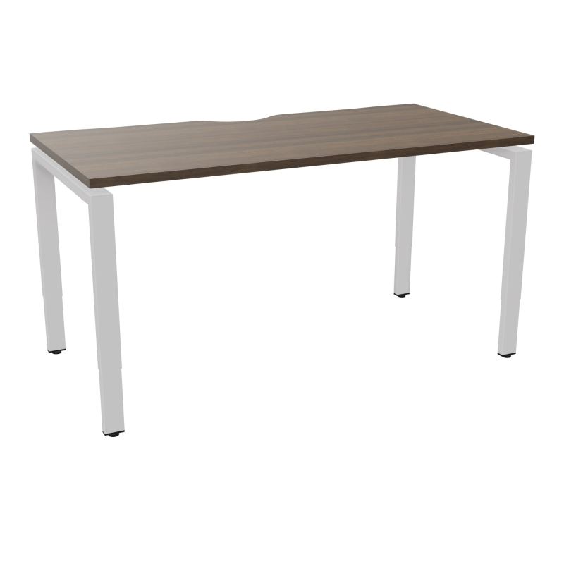 BUR RECT CONECT ECHANCRURE L140XP70CM PIEDS ARCHE RH FIN N6 SD