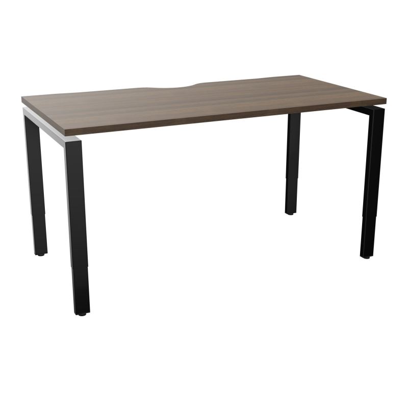 BUR RECT CONECT ECHANCRURE L140XP70CM PIEDS ARCHE RH FIN N6 SG