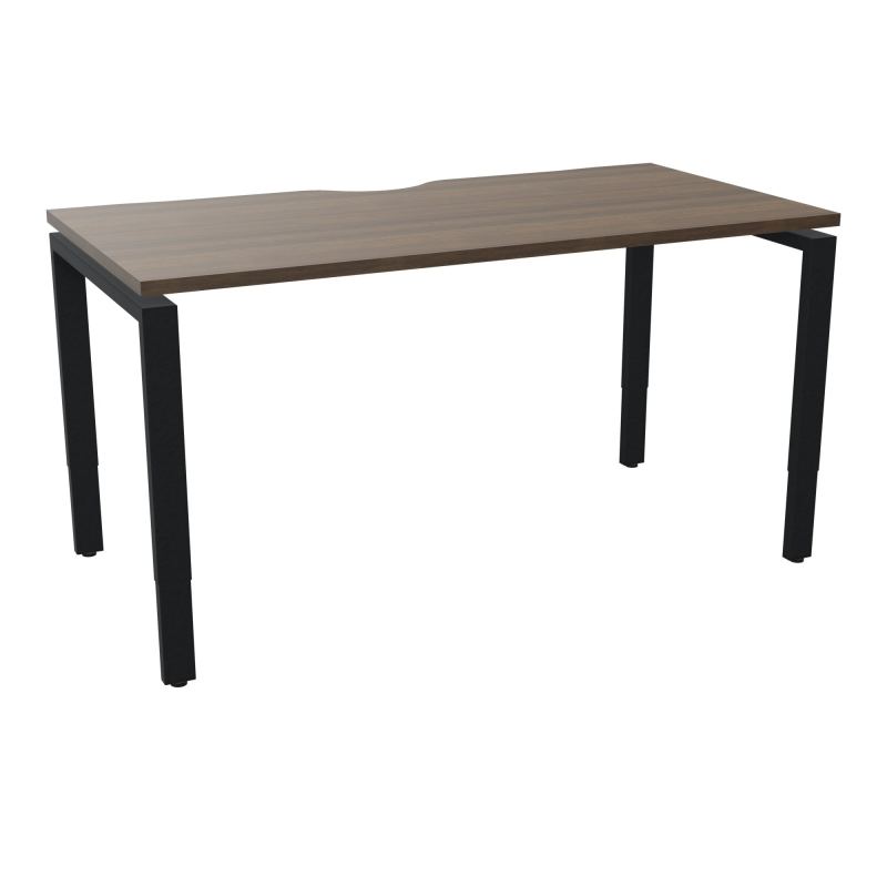 BUR RECT CONECT ECHANCRURE L140XP70CM PIEDS ARCHE RH FIN N6 ZP