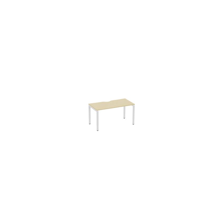 BUR RECT CONECT ECHANCRURE L140XP70CM PIEDS ARCHE RH FIN N8 ZO
