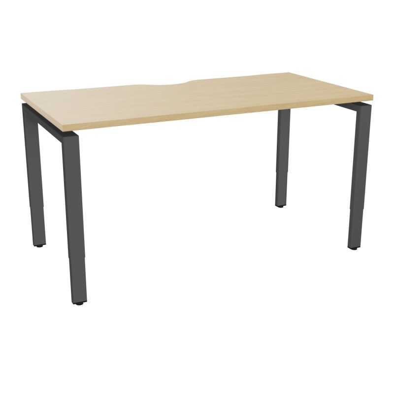 BUR RECT CONECT ECHANCRURE L140XP70CM PIEDS ARCHE RH FIN    R1 SC