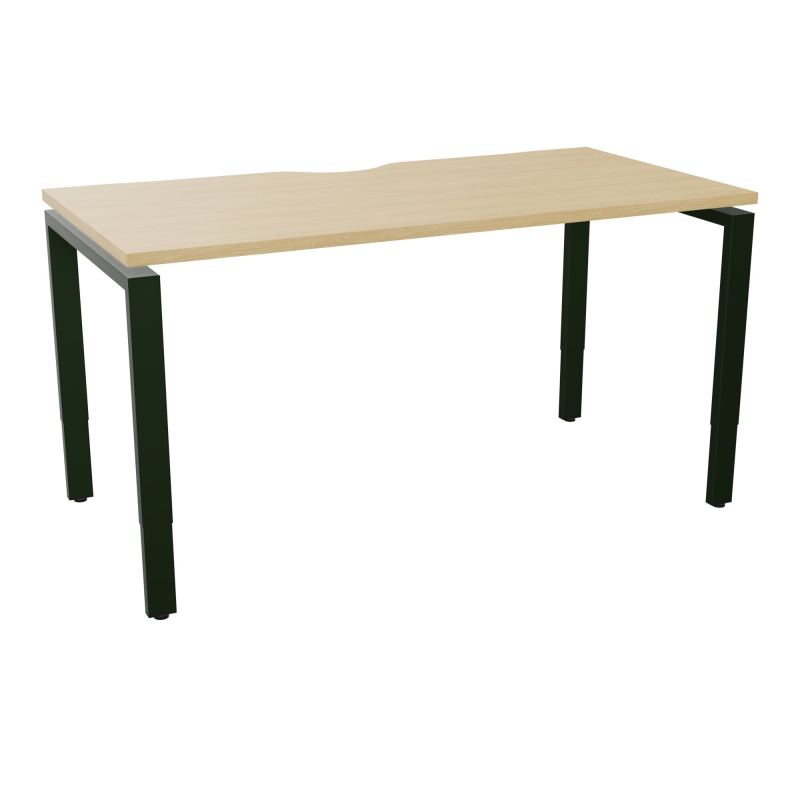 BUR RECT CONECT ECHANCRURE L140XP70CM PIEDS ARCHE RH FIN    R1 ST