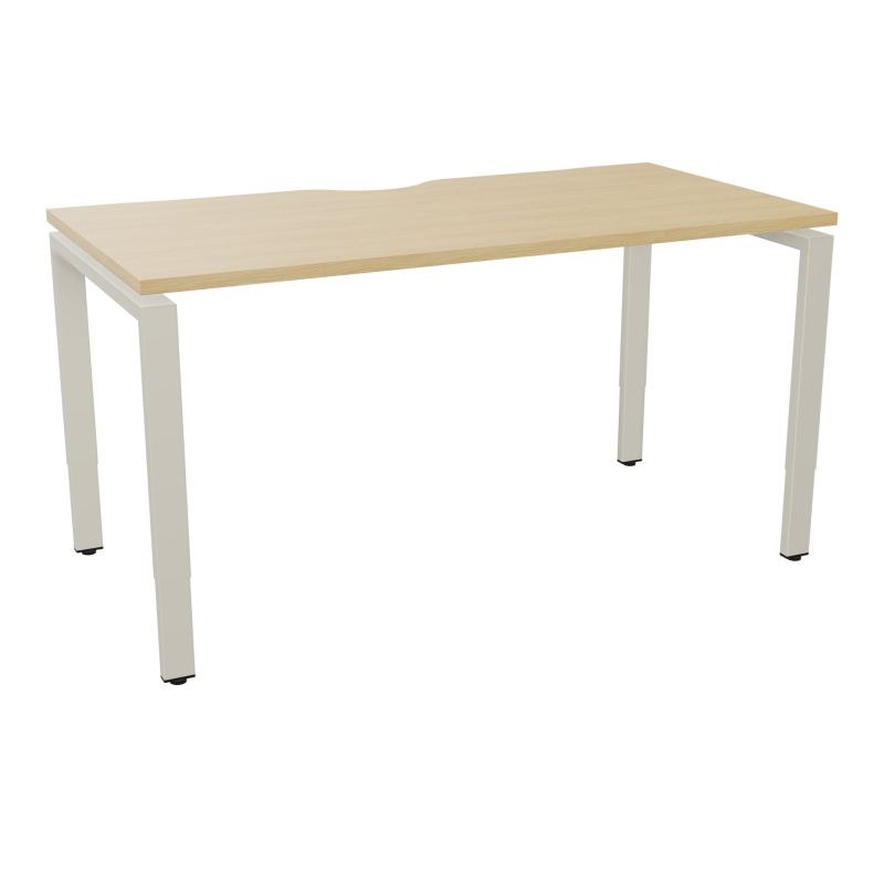 BUR RECT CONECT ECHANCRURE L140XP70CM PIEDS ARCHE RH FIN    R1 ZC