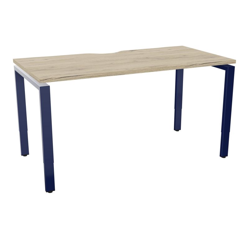 CONECT BUR RECT +ECHANCRURE L140XP70CM DECOR R3 PIEDS ARCHE RH FIN X4