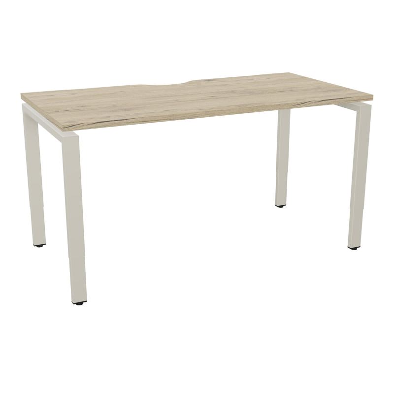 BUR RECT CONECT ECHANCRURE L140XP70CM PIEDS ARCHE RH FIN R3 ZC