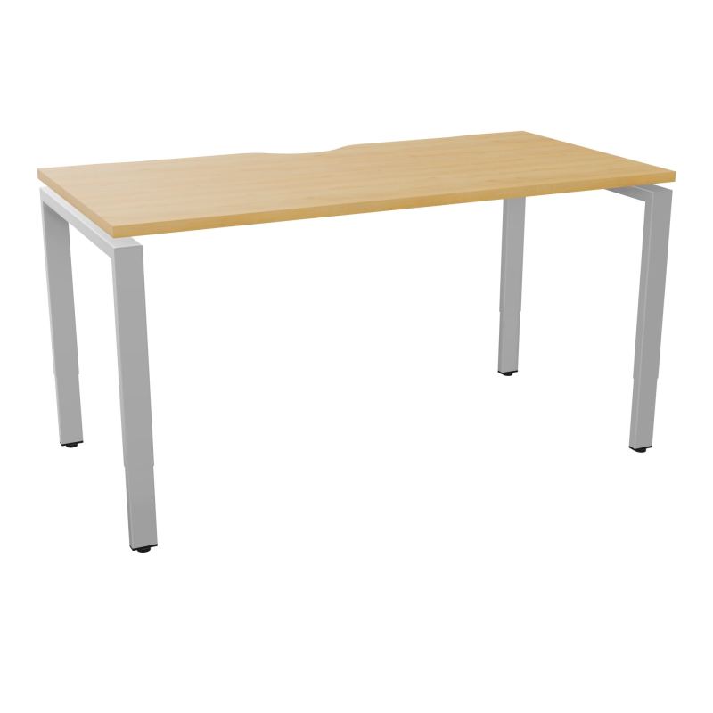 BUR RECT CONECT ECHANCRURE L140XP70CM PIEDS ARCHE RH FIN    R5 SA