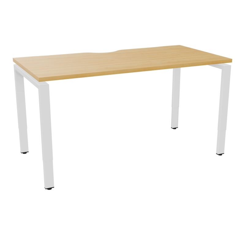 BUR RECT CONECT ECHANCRURE L140XP70CM PIEDS ARCHE RH FIN    R5 SO
