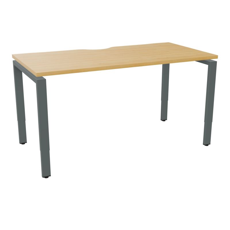 BUR RECT CONECT ECHANCRURE L140XP70CM PIEDS ARCHE RH FIN    R5 SU