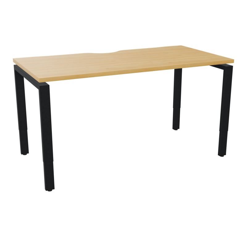 BUR RECT CONECT ECHANCRURE L140XP70CM PIEDS ARCHE RH FIN    R5 ZP