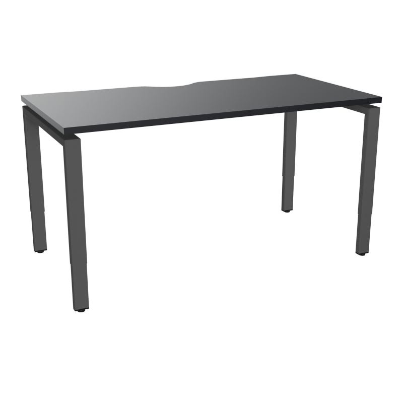 BUR RECT CONECT ECHANCRURE L140XP70CM PIEDS ARCHE RH FIN    R9 SC