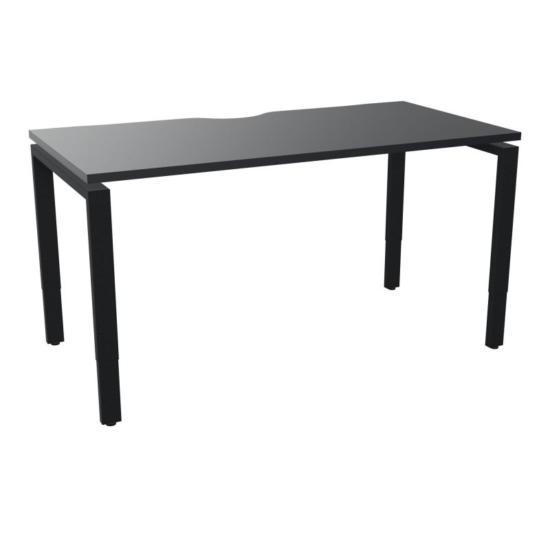 BUR RECT CONECT ECHANCRURE L140XP70CM PIEDS ARCHE RH FIN    R9 ZP