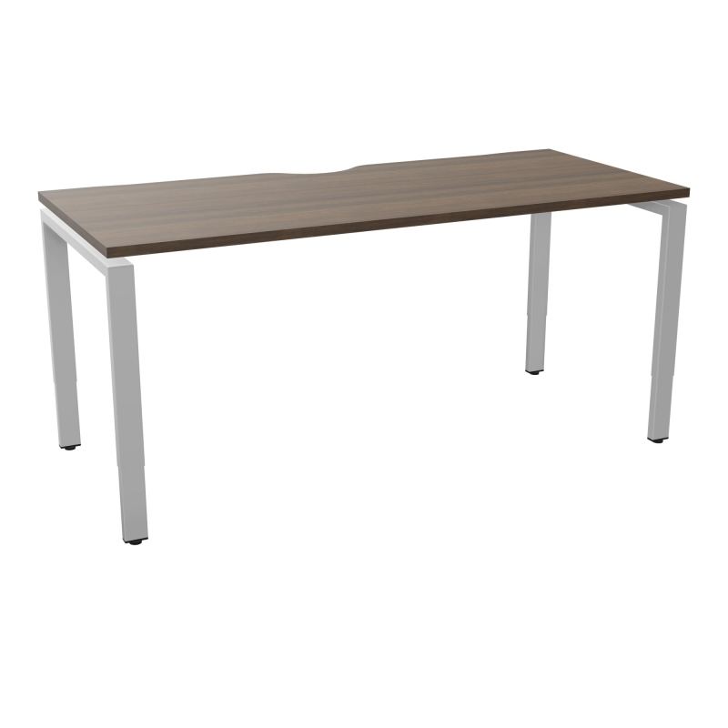 BUR RECT CONECT ECHANCRURE L160XP70CM PIEDS ARCHE RH FIN N6 SA