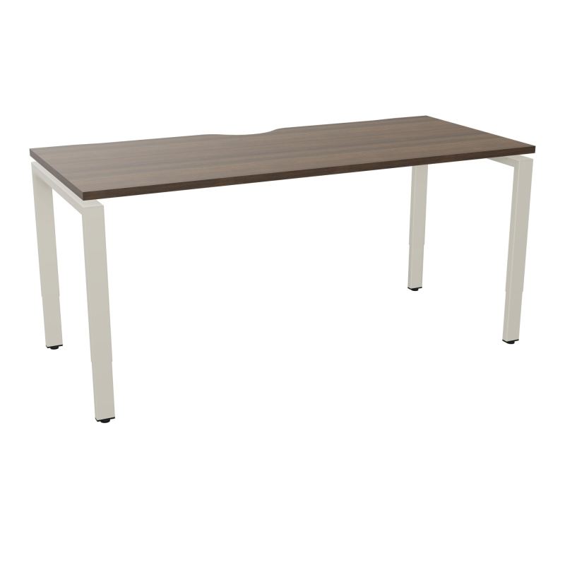 BUR RECT CONECT ECHANCRURE L160XP70CM PIEDS ARCHE RH FIN N6 ZC